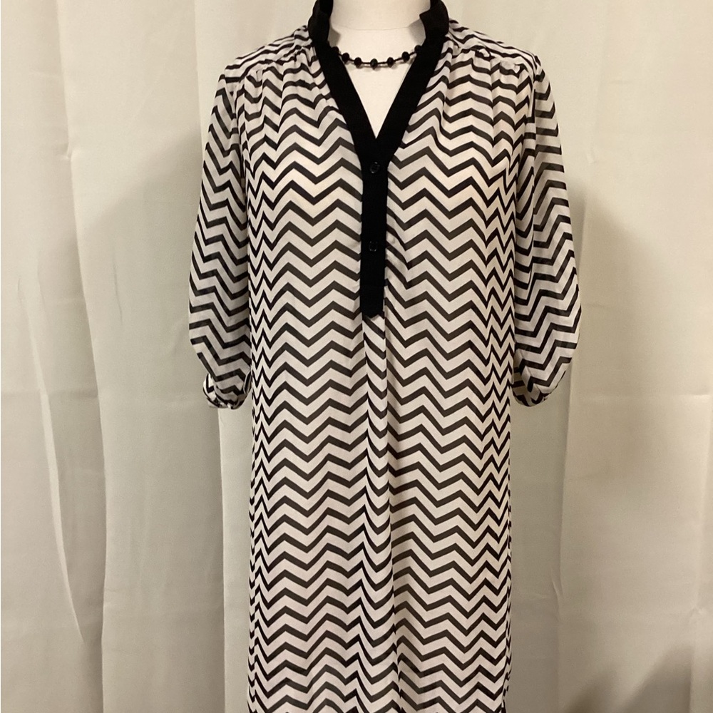 Tacera sheer tunic